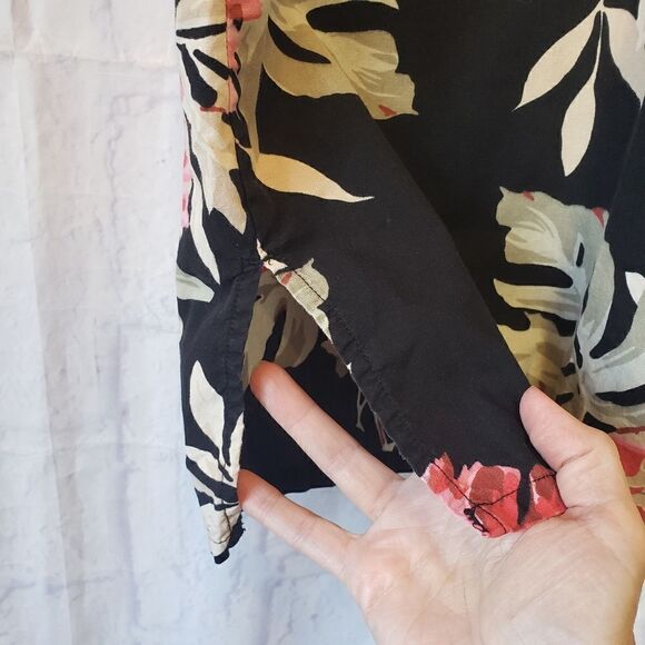 VICTORIA JONES Sequin Embellished Floral Button-down Shirt Vintage - Picture 6 of 6